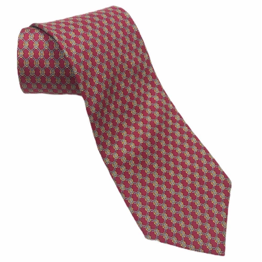 Brooks Brothers Makers‎ Red Diamond Print Silk Tie 57"